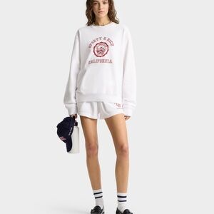 Sporty & Rich California Emblem Crewneck White Sweatshirt